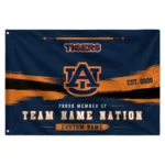 Auburn Tigers House Flag Custom Brushed Streaks Navy Blue Best Selling