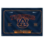 Auburn Tigers House Flag Custom Ornate Border Navy Blue Best Selling