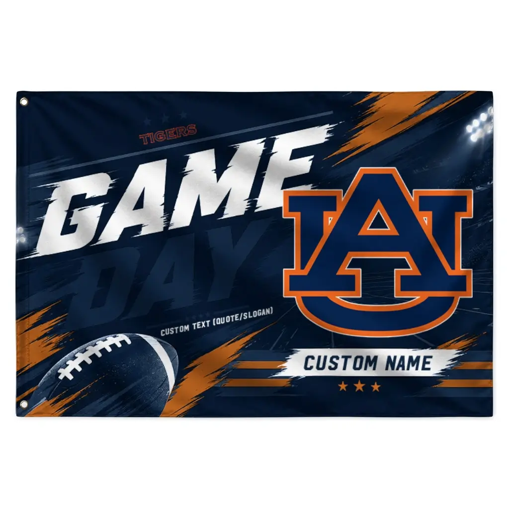 Auburn Tigers House Flag Customized Action Streaks Navy Blue Best Selling Auburn Tigers House Flag Customized Action Streaks Navy Blue Best Selling