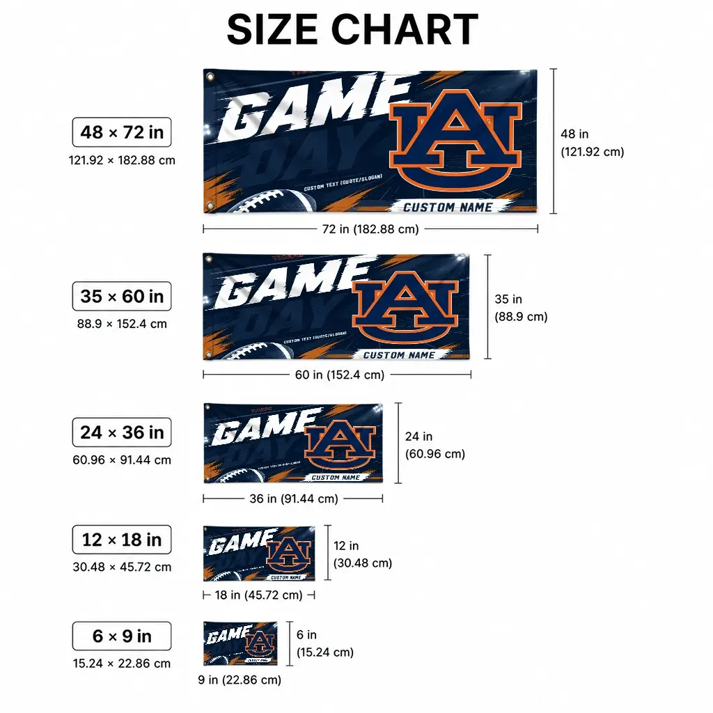Auburn Tigers House Flag Customized Action Streaks Navy Blue High Quality Auburn Tigers House Flag Customized Action Streaks Navy Blue High Quality