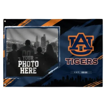 Auburn Tigers House Flag Personalized Framed Photo Navy Blue Black Best Selling