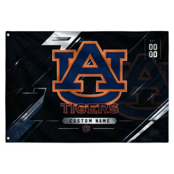 Auburn Tigers House Flag Personalized Speed Slashes Navy Blue Best Selling