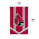 Ball State Cardinals Garden Flag Custom Chevron Stripes Red Best Selling