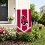Ball State Cardinals Garden Flag Custom Chevron Stripes Red Best Selling