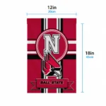 Ball State Cardinals Garden Flag Custom Circle Medallion Red Best Selling