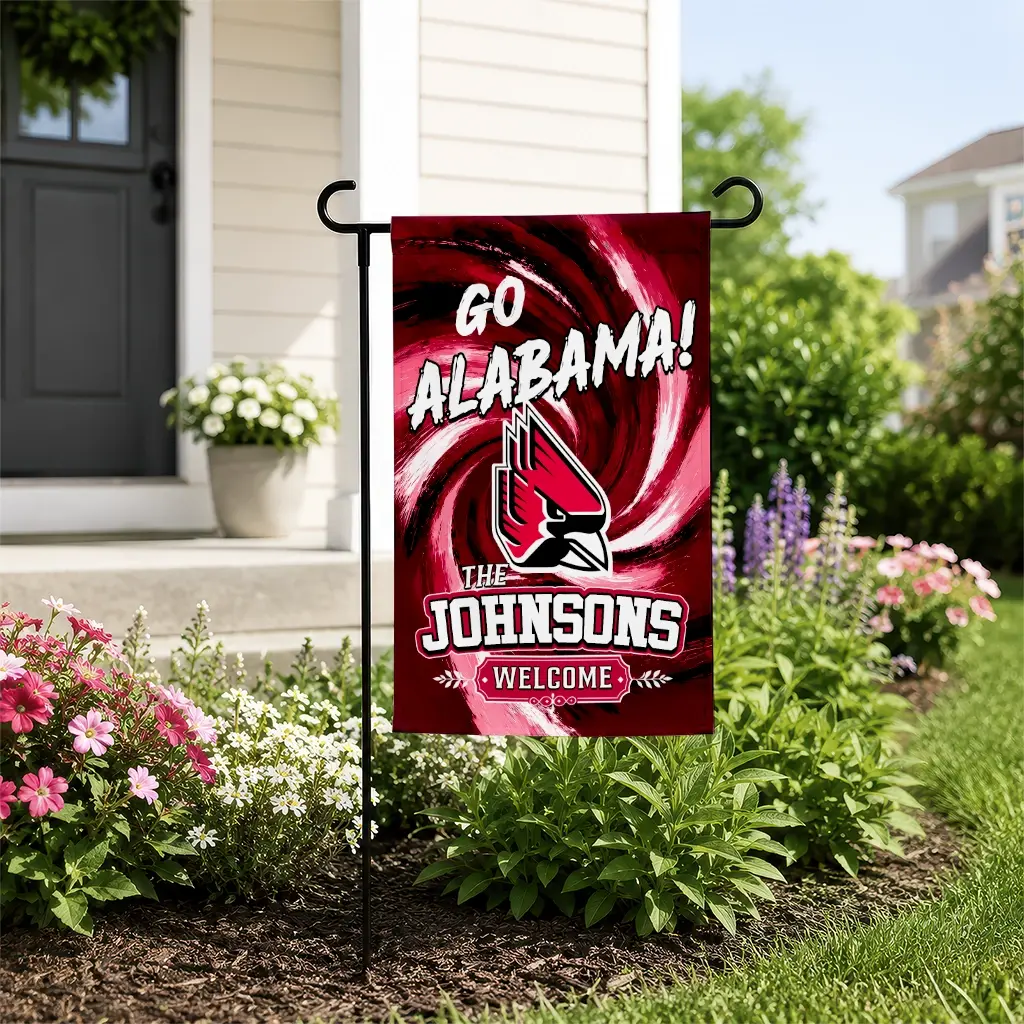 Ball State Cardinals Garden Flag Customized Swirl Vortex Red New Arrival Ball State Cardinals Garden Flag Customized Swirl Vortex Red New Arrival