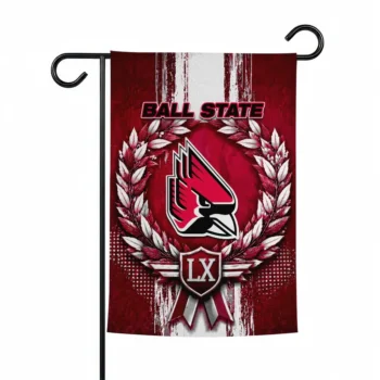 Ball State Cardinals Garden Flag Personalized Laurel Wreath Red Best Selling