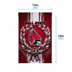Ball State Cardinals Garden Flag Personalized Laurel Wreath Red Best Selling