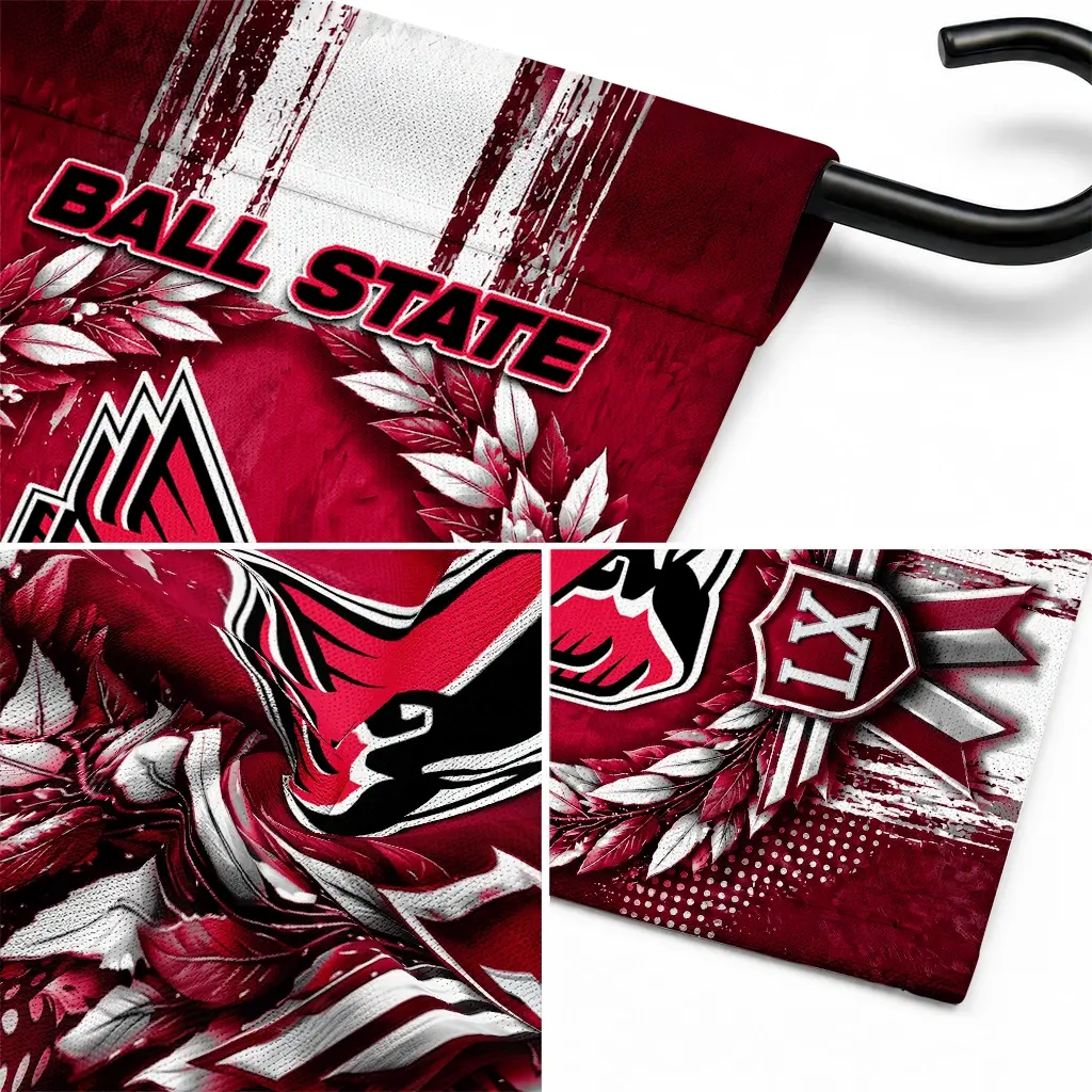 Ball State Cardinals Garden Flag Personalized Laurel Wreath Red Latest Model Ball State Cardinals Garden Flag Personalized Laurel Wreath Red Latest Model
