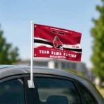 Ball State Cardinals House Flag Custom Brushed Streaks Red Best Selling