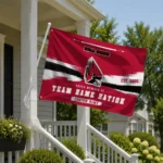Ball State Cardinals House Flag Custom Brushed Streaks Red Best Selling
