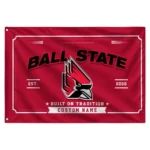 Ball State Cardinals House Flag Custom Ornate Border Red Best Selling