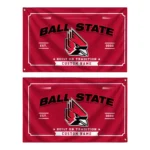Ball State Cardinals House Flag Custom Ornate Border Red Best Selling