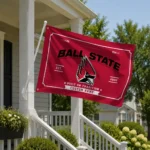 Ball State Cardinals House Flag Custom Ornate Border Red Best Selling