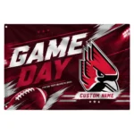 Ball State Cardinals House Flag Customized Action Streaks Red Best Selling