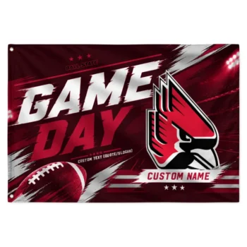 Ball State Cardinals House Flag Customized Action Streaks Red Best Selling