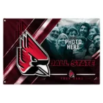 Ball State Cardinals House Flag Customized Diagonal Stripes Red Best Selling