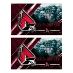 Ball State Cardinals House Flag Customized Diagonal Stripes Red Best Selling