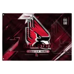 Ball State Cardinals House Flag Personalized Speed Slashes Red Best Selling