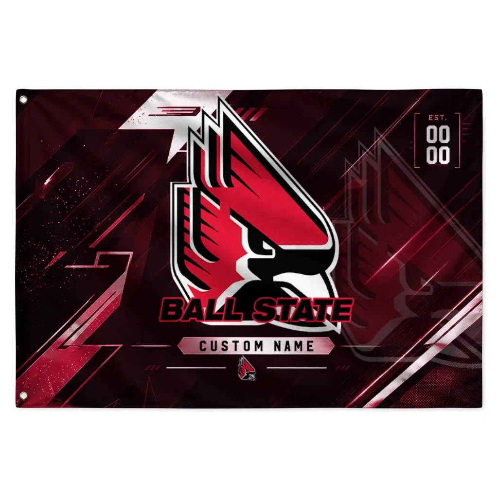Ball State Cardinals House Flag Personalized Speed Slashes Red Best Selling Ball State Cardinals House Flag Personalized Speed Slashes Red Best Selling