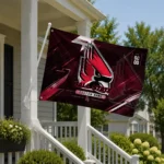 Ball State Cardinals House Flag Personalized Speed Slashes Red Best Selling