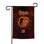 Baltimore Orioles Garden Flag Custom Laurel Wreath Orange Best Selling