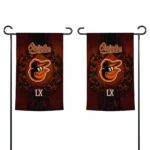 Baltimore Orioles Garden Flag Custom Laurel Wreath Orange Best Selling