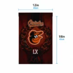 Baltimore Orioles Garden Flag Custom Laurel Wreath Orange Best Selling