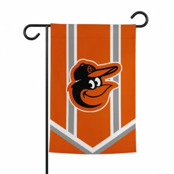 Baltimore Orioles Garden Flag Customized Chevron Stripes Orange Best Selling