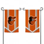 Baltimore Orioles Garden Flag Customized Chevron Stripes Orange Best Selling