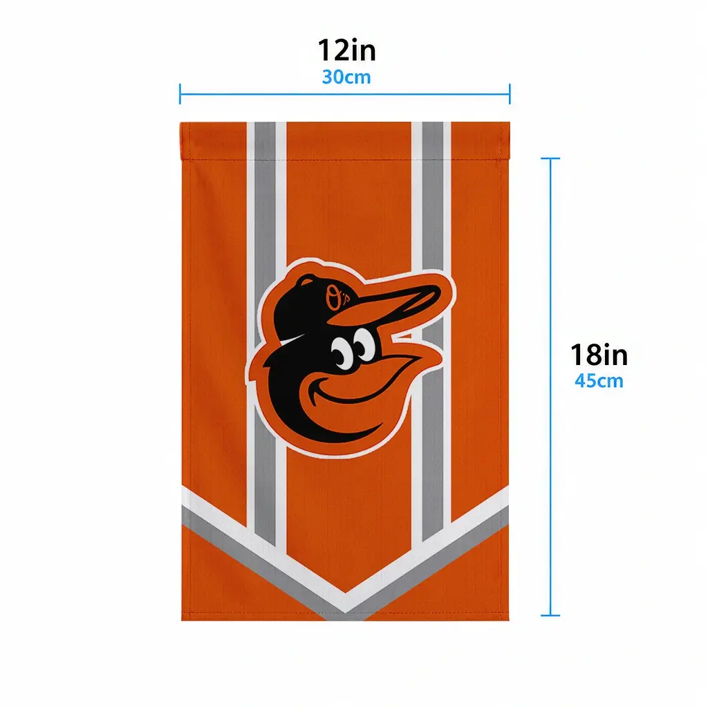 Baltimore Orioles Garden Flag Customized Chevron Stripes Orange High Quality Baltimore Orioles Garden Flag Customized Chevron Stripes Orange High Quality