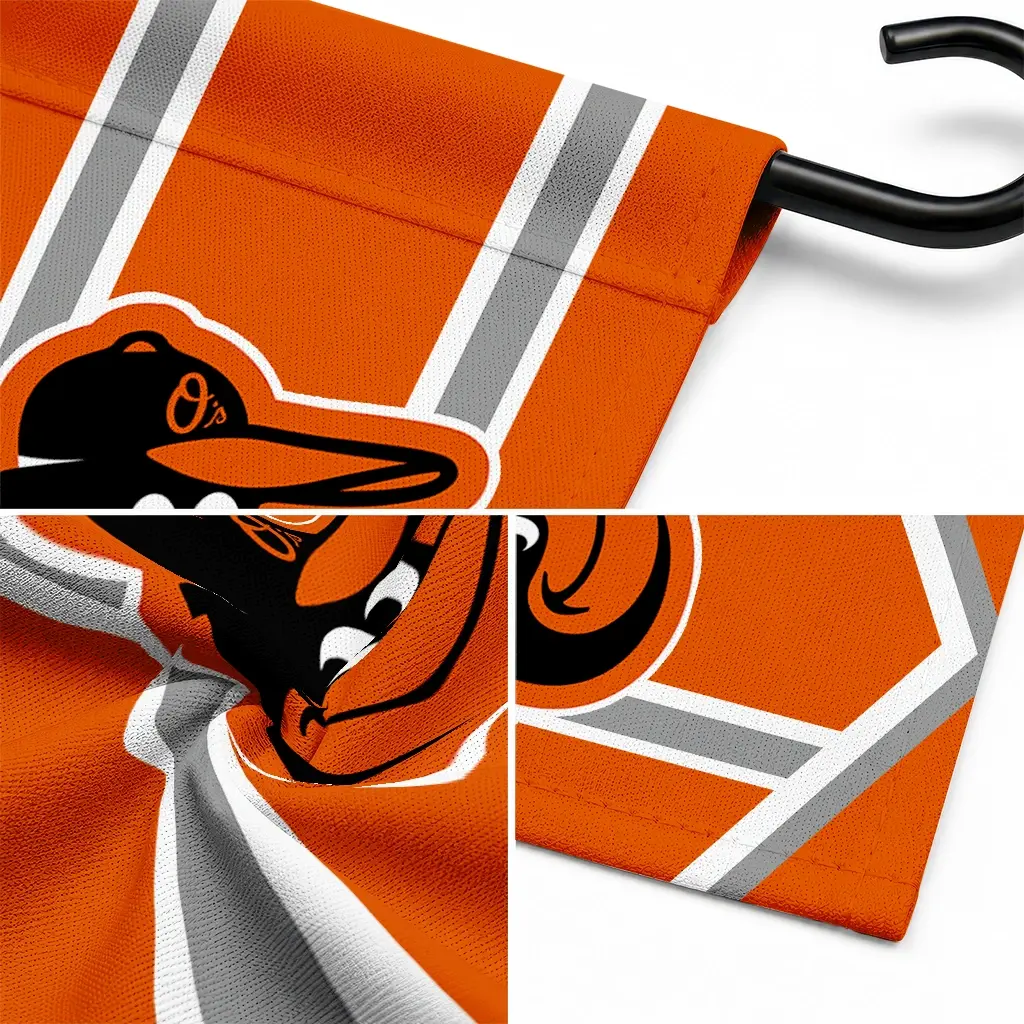 Baltimore Orioles Garden Flag Customized Chevron Stripes Orange Latest Model Baltimore Orioles Garden Flag Customized Chevron Stripes Orange Latest Model