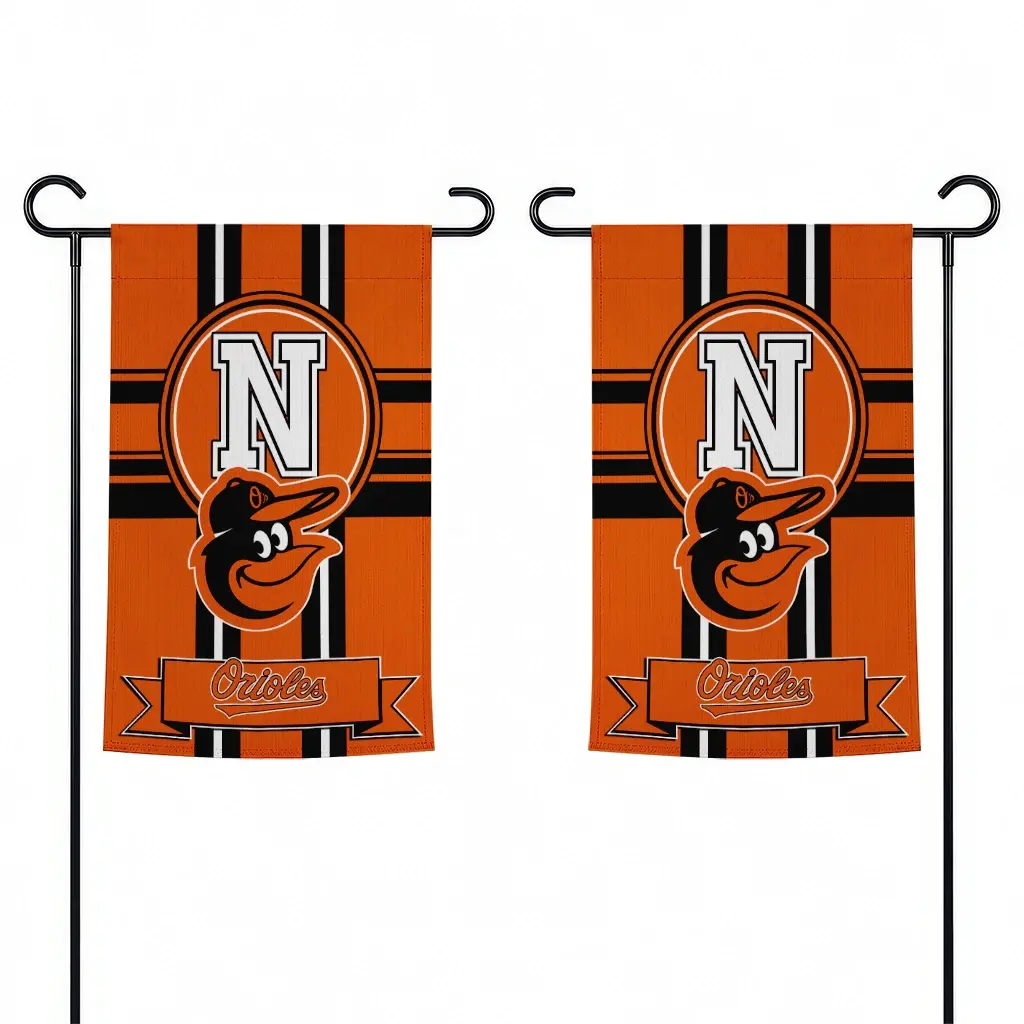 Baltimore Orioles Garden Flag Customized Circle Medallion Orange Fashion Forward Baltimore Orioles Garden Flag Customized Circle Medallion Orange Fashion Forward