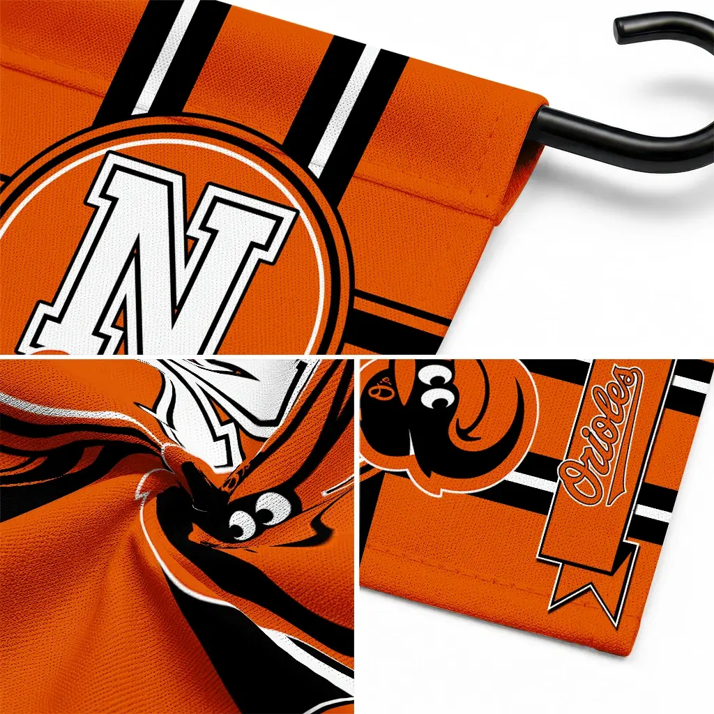 Baltimore Orioles Garden Flag Customized Circle Medallion Orange Latest Model Baltimore Orioles Garden Flag Customized Circle Medallion Orange Latest Model