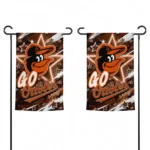 Baltimore Orioles Garden Flag Personalized Glowing Star Orange Best Selling