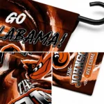Baltimore Orioles Garden Flag Personalized Swirl Vortex Orange Best Selling
