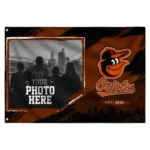 Baltimore Orioles House Flag Custom Framed Photo Orange Black Best Selling