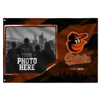 Baltimore Orioles House Flag Custom Framed Photo Orange Black Best Selling