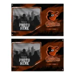 Baltimore Orioles House Flag Custom Framed Photo Orange Black Best Selling
