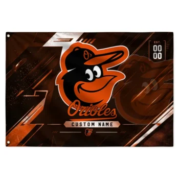 Baltimore Orioles House Flag Custom Speed Slashes Orange Best Selling