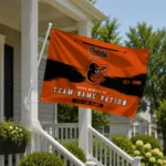 Baltimore Orioles House Flag Customized Brushed Streaks Orange Best Selling