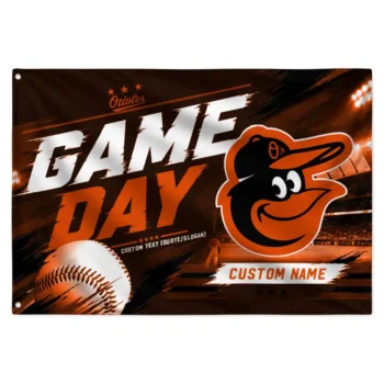 Baltimore Orioles House Flag Customized Tech Panels Orange Best Selling