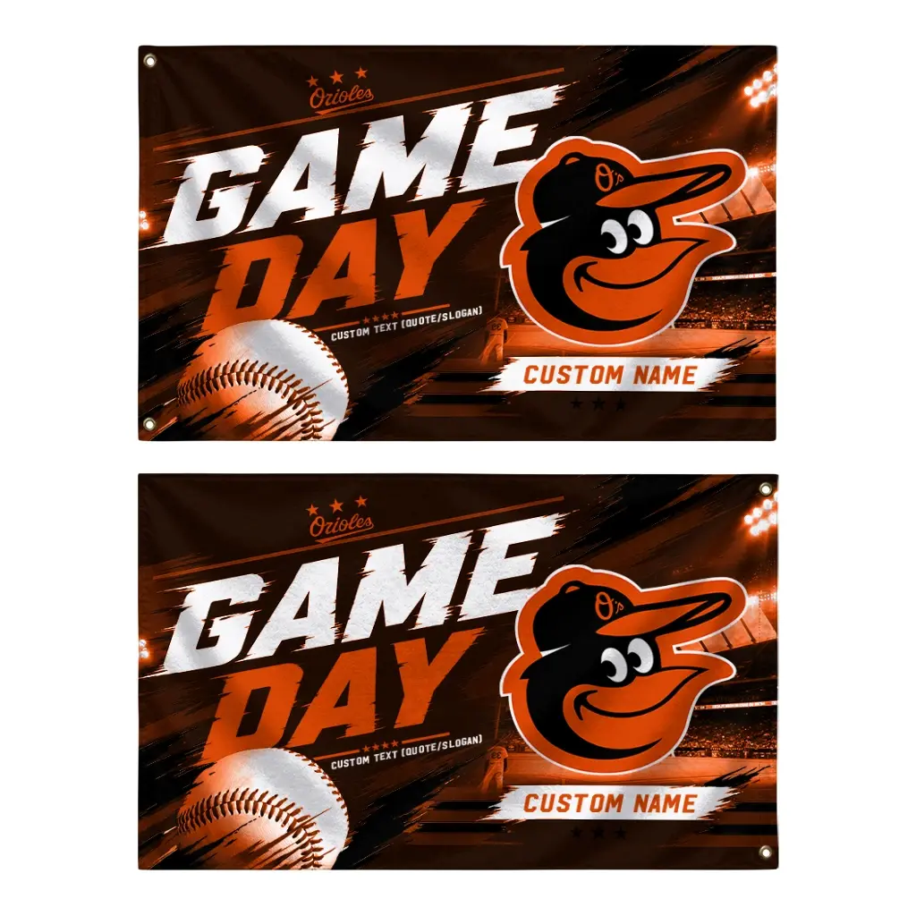 Baltimore Orioles House Flag Customized Tech Panels Orange Fashion Forward Baltimore Orioles House Flag Customized Tech Panels Orange Fashion Forward