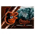 Baltimore Orioles House Flag Personalized Diagonal Stripes Orange Best Selling