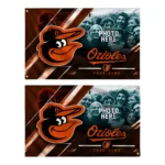 Baltimore Orioles House Flag Personalized Diagonal Stripes Orange Best Selling