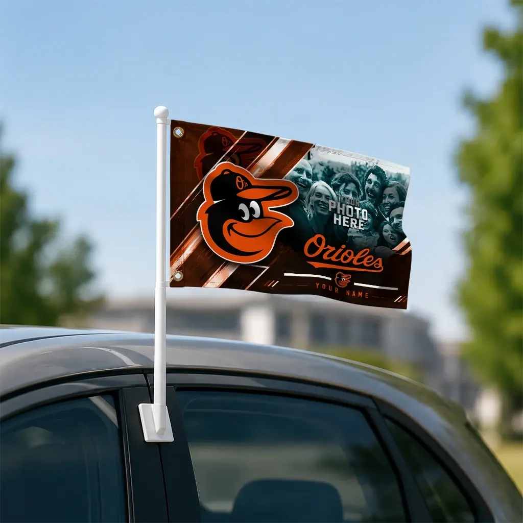 Baltimore Orioles House Flag Personalized Diagonal Stripes Orange Latest Model Baltimore Orioles House Flag Personalized Diagonal Stripes Orange Latest Model