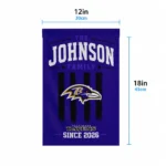 Baltimore Ravens Garden Flag Custom Distressed Stripes Purple Best Selling