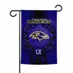 Baltimore Ravens Garden Flag Custom Laurel Wreath Purple Best Selling