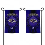 Baltimore Ravens Garden Flag Custom Laurel Wreath Purple Best Selling
