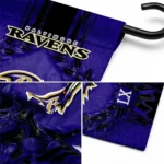 Baltimore Ravens Garden Flag Custom Laurel Wreath Purple Best Selling